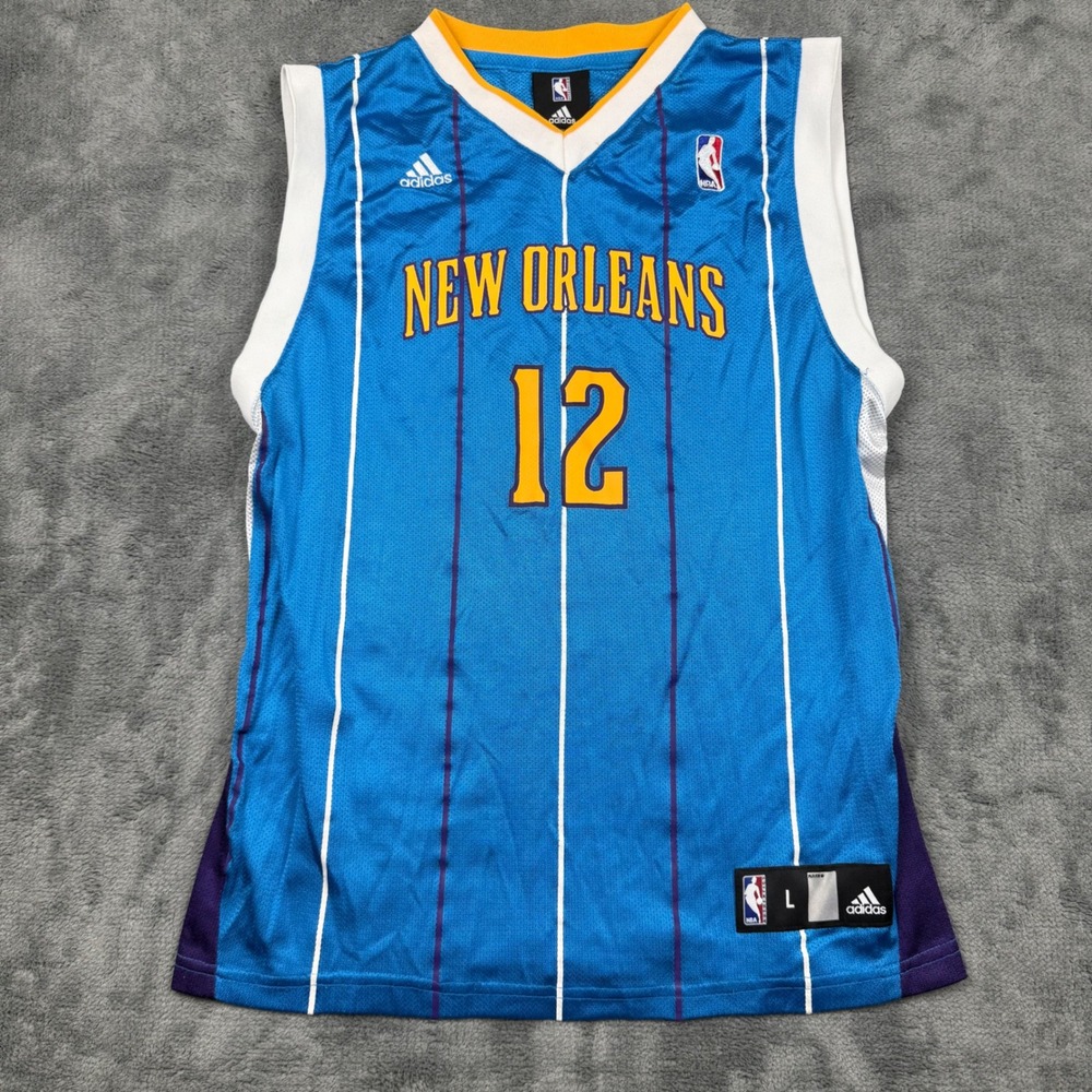 Adidas NBA New Orleans Hornets Hilton Armstrong 12 Jersey Youth Large Blue Mesh